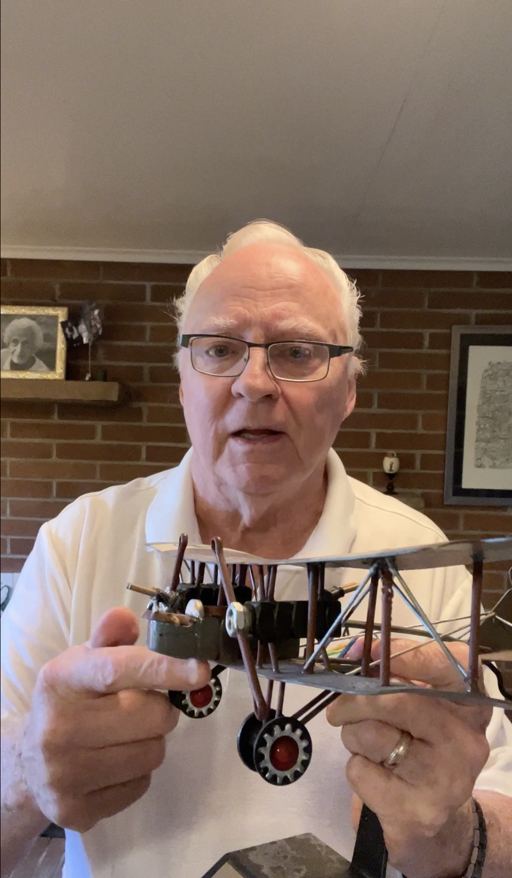 A still frame from Bill telling a story